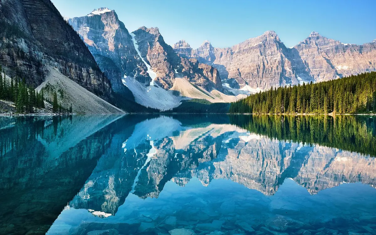 Moraine Lake and the Valley of the Ten Peaks in Banff National Park