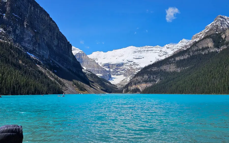 Lake Louise below Victoria Glacier